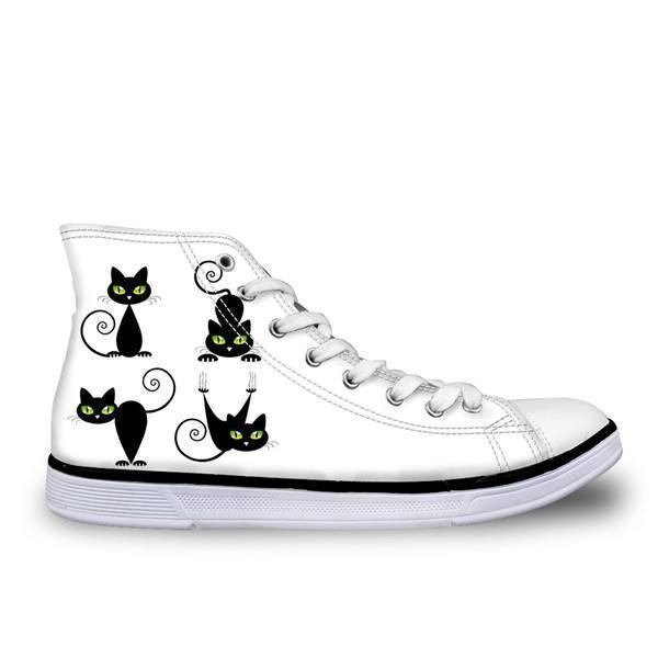 Śliczne Damskie Buty Z Nadrukiem W Kształcie Dzikiego Kota W 3d