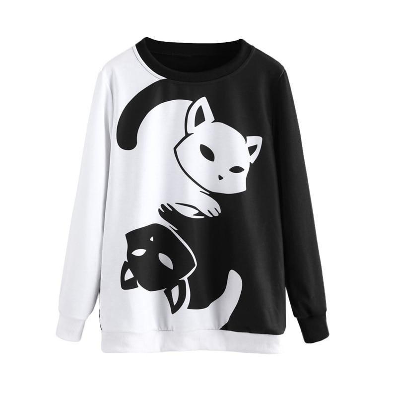 Sweter Z Nadrukiem Kota Ying Yang